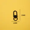 Chaveiro Fivela de Porta Giratória em Forma de U Pingente de Boneca Acessório DIY Liga de Zinco 33mm Pequena Fivela de Porta