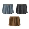 Ropa interior de hombre Huajielong de malla de seda helada, color liso, al por mayor, de cintura media, talla grande, transpirable, calzoncillos tipo bóxer para hombre, disponible para dropshipping