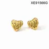 Pendientes Sencillos de Acero de Titanio para Mujer, Hipoalergénicos, Chapados en Oro de 18 Quilates, Diseño de Nicho de Lujo Ligero, Pendientes de Venta Directa de Fábrica
