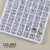 Nova Arte de Unhas K9 Ovo de Pombo Açúcar Cristalizado Sem Base, Decorações de Strass Empilhadas, Arte de Unhas Finalizada Luxuosa Brilhante com Strass Empilhados para Decoração