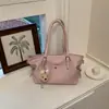 Bolso de mano estilo coreano transfronterizo estilo perezoso para mujer Nuevo de verano 2026 Gran capacidad Bolso de hombro casual Bolso cruzado versátil