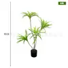 Planta Artificial de Madera Milenio Escandinavo Decoración Suave Planta Verde Falsa Adornos en Maceta Orquídea de Sangre de Dragón Artificial Ornamentos de Bambú