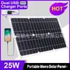 Panel solar portátil de 25 W para exteriores, sistema de almacenamiento de energía solar, compatible con inversor y controlador de 4000 W.