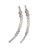 Mismo Estilo que Zhao Lusi y Xu Yan~ Pendientes Brillantes de Perlas de Circonio con Borlas para Mujer, Pendientes de Lujo Ligero y de Alta Gama, Accesorios Únicos y Hermosos para las Orejas
