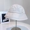 Chapéu de Pescador Minimalista Estilo Japonês para Mulheres, Chapéu Balde Elegante Versátil de Verão com Aba Virada para Cima para Viagens ao Ar Livre Proteção Solar Chapéu de Tecido com Proteção Solar