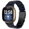 Para Fitbit versa3/sense reloj inteligente universal correa de reloj de resina metal acero de tres bolas correa de reloj
