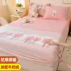 Falda de Cama de Coral Fleece Pieza Única Leche Fleece Invierno Juego de Cubrecama Franela Protector de Colchón Engrosado Juego de Sábanas Antideslizante