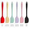 Espátula de Silicone de Grau Alimentício para Venda por Atacado em Estoque, Raspador de Silicone Integrado Resistente a Altas Temperaturas para Assar, Espátula para Bolo, Ferramenta de Confeitaria