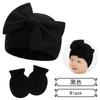 Gorro fetal para recién nacido gorro con lazo para bebé gorro cálido de moda para bebé 15 colores guantes más gorro fetal
