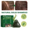 Jabón artesanal para el cuidado del cabello con hoja de Platycladus orientalis y cabello de Usman, mejora el frizz, nutre el cabello, jabón champú herbal fortalecedor del cabello