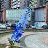 Simulação delphinium verde atacado comércio exterior leffei delphinium roxo violeta decoração de casamento flores falsas