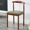 Nuevo Modelo 2025 Mesa y Sillas de Comedor con un Toque de Lujo Ligero, Sillas para Uso Doméstico, Sillas de Comedor con Respaldo, Sillas de Cuerno de Madera Maciza y Hierro