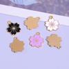Novos Acessórios de Joias DIY Liga Pingente Flor de Cerejeira com Esmalte Acessórios Brincos Acessórios de Cabelo Pingentes para Celular Atacado