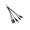 Cable de Carga de Uno a Cinco 5 Cabezal Redondo CC 2.0/3.5/4.0/5.5/2.5mm Agujero Redondo Universal Cable de Datos Universal