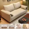 Sofá de tecido para apartamentos de aluguel, quarto, sala pequena, casa de temporada, apartamento, sofá reto, de dois ou três lugares, moderno e confortável