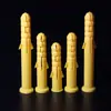 Tacos de Expansión de Plástico, Tornillos de Expansión, Tacos de Expansión, Tacos de Goma, Pernos de Anclaje, Tapones para Agujeros de Taladro, Gránulos de Goma 6mm/8mm/10mm Tapones Pequeños Amarillos con Forma de Pez