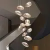 Candelabro de restaurante canadiense, candelabro para escalera de villa dúplex, lámpara de sala de estar de diseñador en forma de nube