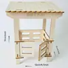 Casa de Bonecas Casa de Bonecas Transfronteiriça Cena em Miniatura Conjunto de Celeiro de Rena de Natal Modelo de Jardim Miniatura Fazenda