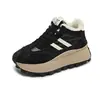 HL871-2 Sapatos de Pelúcia com Solado Grosso Argan Femininos 2026 Novo Estilo de Inverno Fazem os Pés Parecerem Menores Sapatos Casuais Esportivos de Algodão Calçados Femininos
