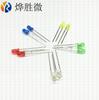 LED 3MM 5 colores 100 rojo amarillo 2V azul verde blanco 3V punto venta al por mayor de fábrica