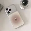 Funda degradado marrón de coco adecuada para iPhone 16 Pro Max y Apple 17, galvanizada para transformarse instantáneamente en una funda de teléfono de cuero
