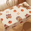 Toalha de Mesa para Jantar Capivara, Impermeável e à Prova de Óleo, Não Precisa Lavar, Atmosfera de Luxo, Desenho Animado Fofo, Retangular, para Mesa de Centro