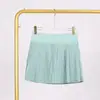 Falda Plisada Lulu con Etiquetas, Disponible para Envío Directo, Estilo Deportivo de Dos Piezas para Mujer, Primavera y Verano