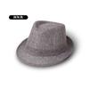 Sombrero de copa de lino para hombre de primavera y verano, color sólido, sombrero de jazz, sombrero para el sol, sombrero coreano para hombre de mediana edad, sombrero para el sol, protector solar