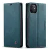 Adecuado para iPhone 11 Pro funda de teléfono móvil retro esmerilada soporte de tarjeta abatible con succión magnética funda de cuero para Apple 11