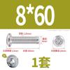 Tornillo de cabeza plana con bisel cruzado biselado de acero inoxidable 304, tornillo de bisel alargado para muebles M6