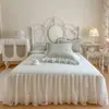 Saia de Cama Floral AB Estampada de Algodão Nova para Primavera/Verão 2026 Saia de Cama Peça Única