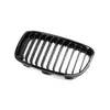 Adecuado para Serie 1 F20 de BMW Malla de Rejilla de Coche de Panel Único de ABS Negro Brillante Rejilla Frontal Modificación del Cuerpo