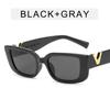 Gafas de sol de gelatina con montura pequeña, nuevas gafas de sol cuadradas de moda europea y americana, gafas de sol retro personalizadas de celebridades de Internet
