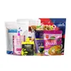 Bolsas de Empaque de Plástico para Alimentos Impresión Digital a Color Personalizada Cantidad Pequeña Papel Kraft con Ventana Sello en Tres Lados Compuesto de Papel de Aluminio Bolsas Autocierre