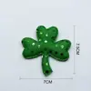 Parche Decorativo de Trébol Verde Accesorios para Ropa DIY Estilo Irlandés Accesorios para Festivales Accesorios para Ropa y Sombreros