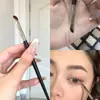 Pincel de delineador em forma de meia-lua sob a pálpebra para fino deitado pincel de bicho-da-seda em forma de leque cabeça chata detalhes dos olhos lâmina escova de sobrancelha Cangzhou
