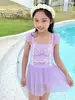 Traje de Baño Infantil Falda de Gasa Niños Pequeños Fresco Secado Rápido Traje de Baño Traje Estilo Ins Paraíso de Aguas Termales Fábrica de Trajes de Baño
