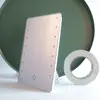 Espejo de maquillaje LED para tocador con luz, espejo plegable portátil europeo y americano, espejo de belleza, venta directa