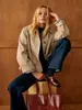 Nuevo Trench Corto Retro Francés de Solapa Otoño 2026 para Mujer, Chaqueta Casual Holgada de Botonadura Única Estilo de Moda