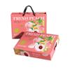 Caja de cartón vacía de melocotón, caja de embalaje de fruta personalizada, 2,50 kg-5,00 kg de alto, melocotón plano, caja de regalo, caja de embalaje
