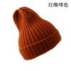 Chapéu de Lã Novo Transfronteiriço Outono e Inverno Feminino Versátil Quente Espessado Tricô Chapéu Casual Casual para Casal ao Ar Livre