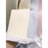 Top de punto de manga larga con cuello redondo y encaje de corbata de lazo para mujer, nueva camisa básica ajustada de otoño e invierno