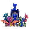 Modelo Creativo de Pequeño Dragón Volador Impreso en 3D Juguete de Pequeño Dragón Volador Articulado Hecho a Mano con Acabado Detallado y Adornos Decorativos