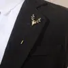 Broche de Moda Estilo Coreano para Hombre Broche Vintage Broche Unisex Pequeño Inserto para Traje Joyería Pin de una Palabra Ramillete
