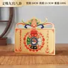 Colgante de pared de latón pintado con bendición de fortuna para puerta de entrada exterior