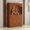 Gabinete de Altar Budista, Modelo Económico para el Hogar, Mesa de Altar, Gabinete para Estatua de Buda, Altar del Dios de la Riqueza, Mesa de Adoración de Bodhisattva, Santuario