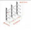 Estantería Cantilever de un solo/doble lado, de alta resistencia, con tubería de acero y aluminio, para almacenamiento en fábrica, almacén y taller