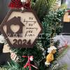2026 Presentes de Mudança de Casa Novos Transfronteiriços Decorações de Natal Dia das Mães Dia dos Namorados Enfeites Redondos de Madeira Pendurados para Entrada