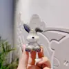 Chaveiro de Coelho com Orelhas Dobráveis em Degradê Pingente de Coelho em Resina Chaveiro de Carro Bolsa Presente Pequeno Pendurado Exquisito