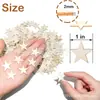 Manualidades de Estrellas de Madera Recortadas para Joyería DIY, para Hacer Banderas de Madera y Manualidades Artísticas 2.5 cm Listo para Enviar